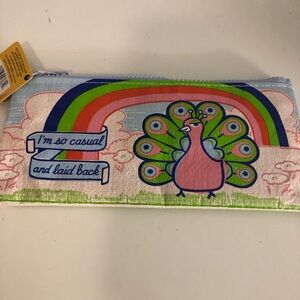 Blue Q Bags Colorful Peacock Pouch